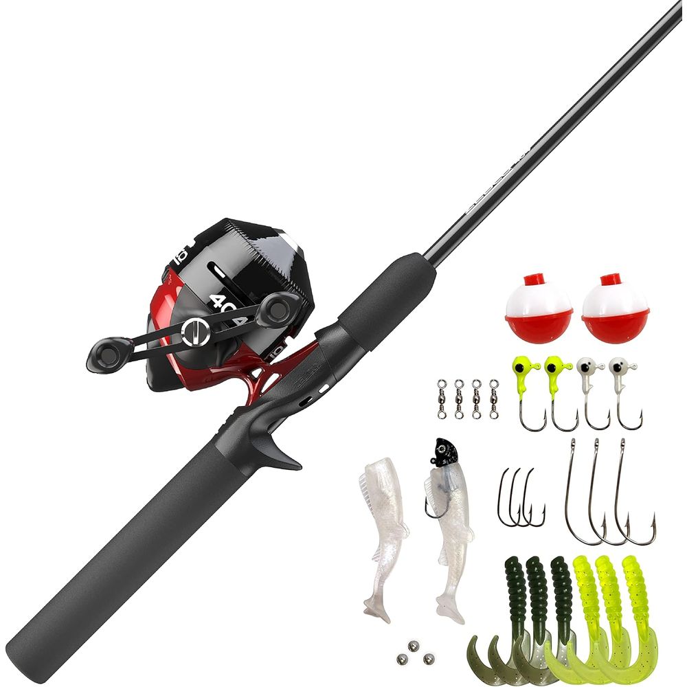 5'6 Two-Piece Fiberglass Spinc - Spincast Reel 评论和价格