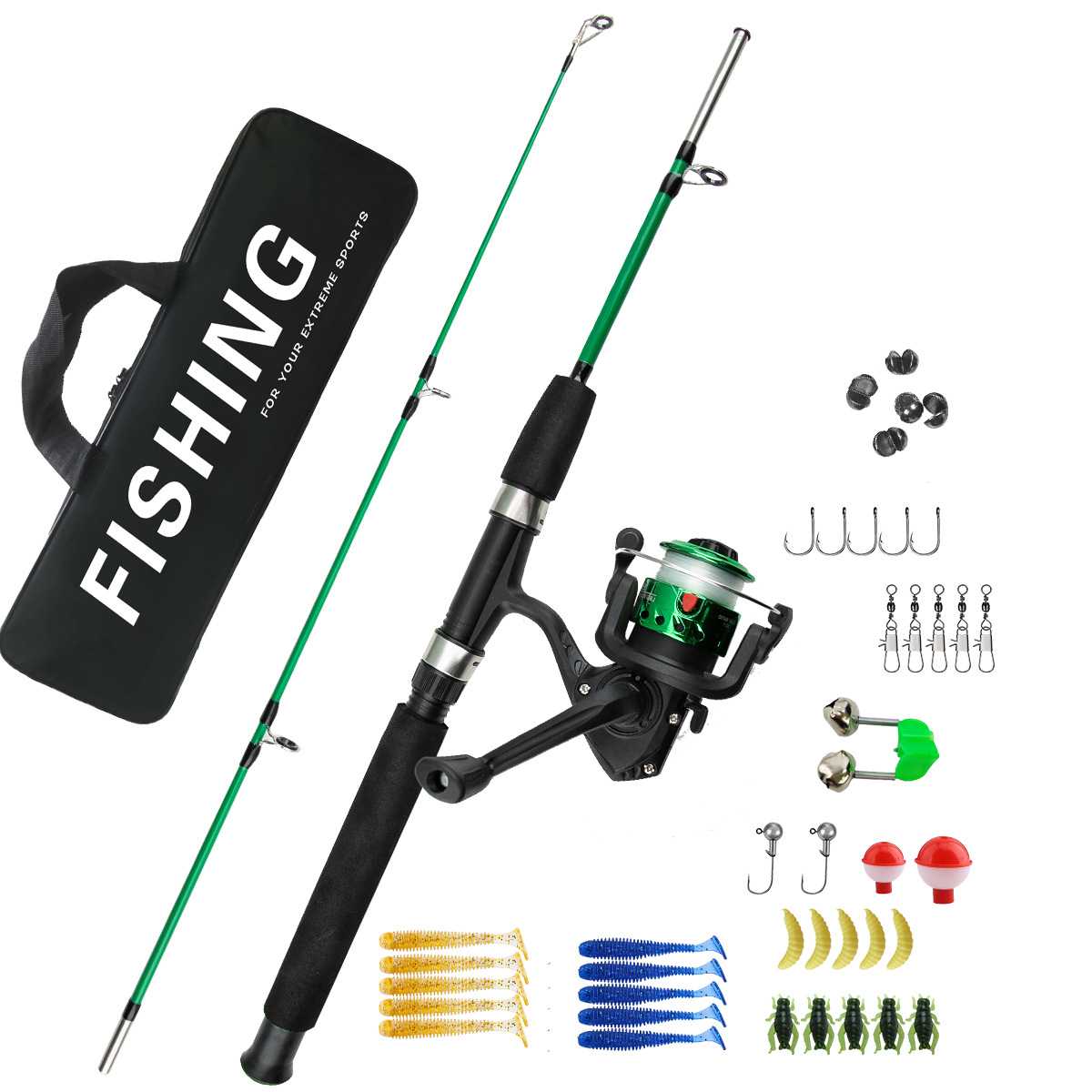 2 Sections Ice Fishing Rod Com - Ice Fishing Reel 评论和价格