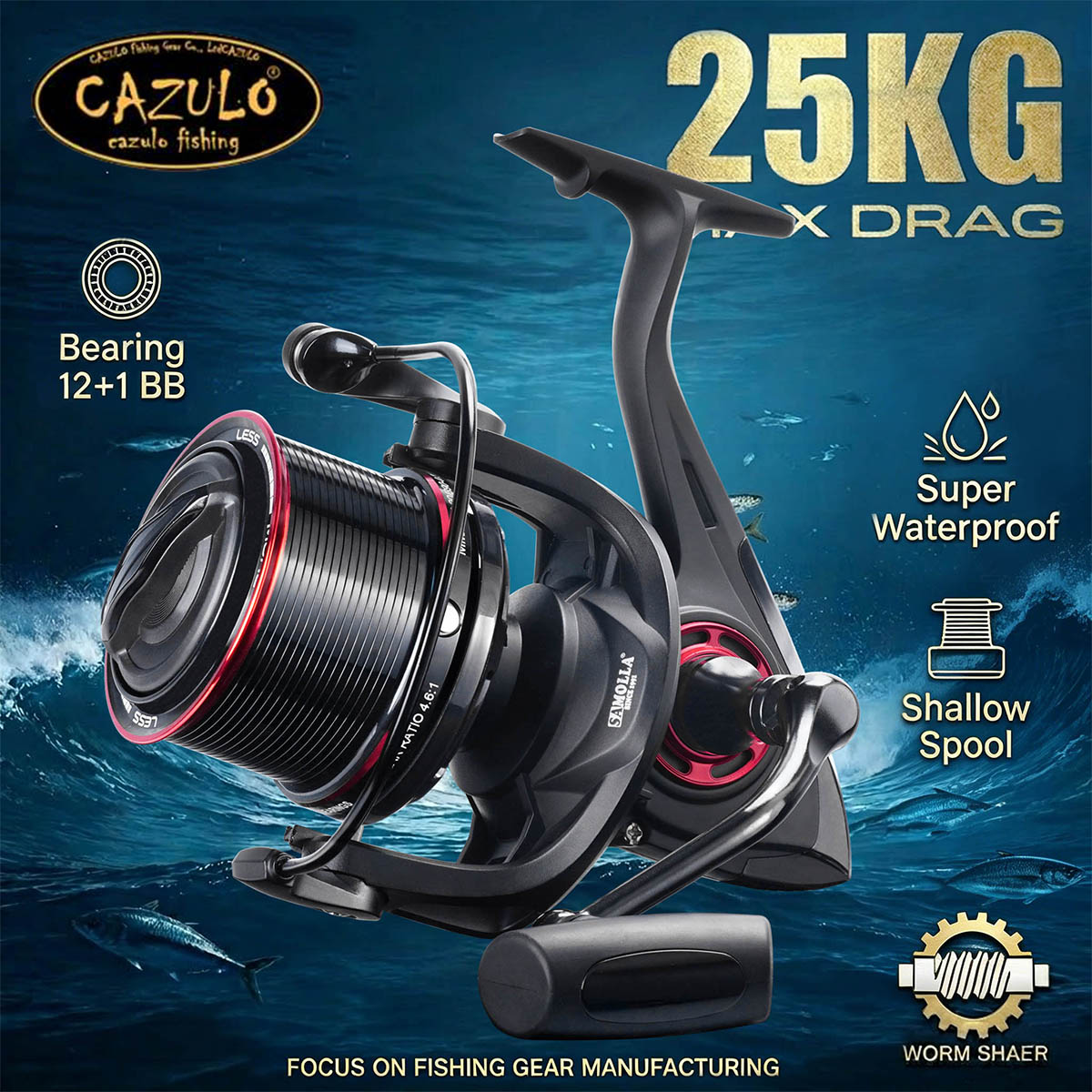 CAZULO Long Cast Spinning Reel - Surf Reel 评论和价格