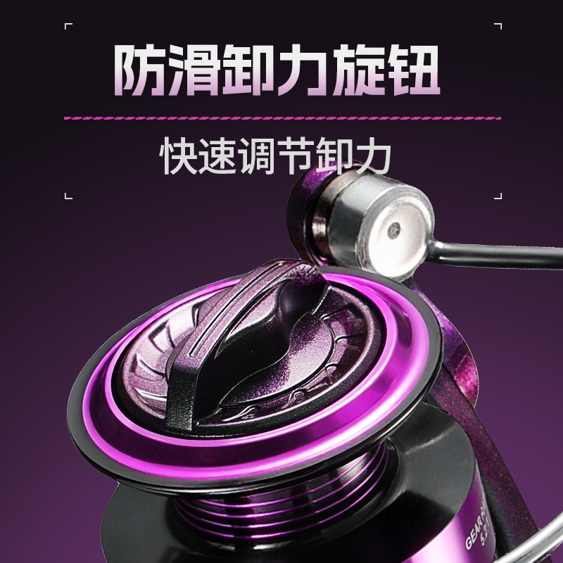 Colorful Purple Spinning Fishi - Trolling Reel 评论和价格