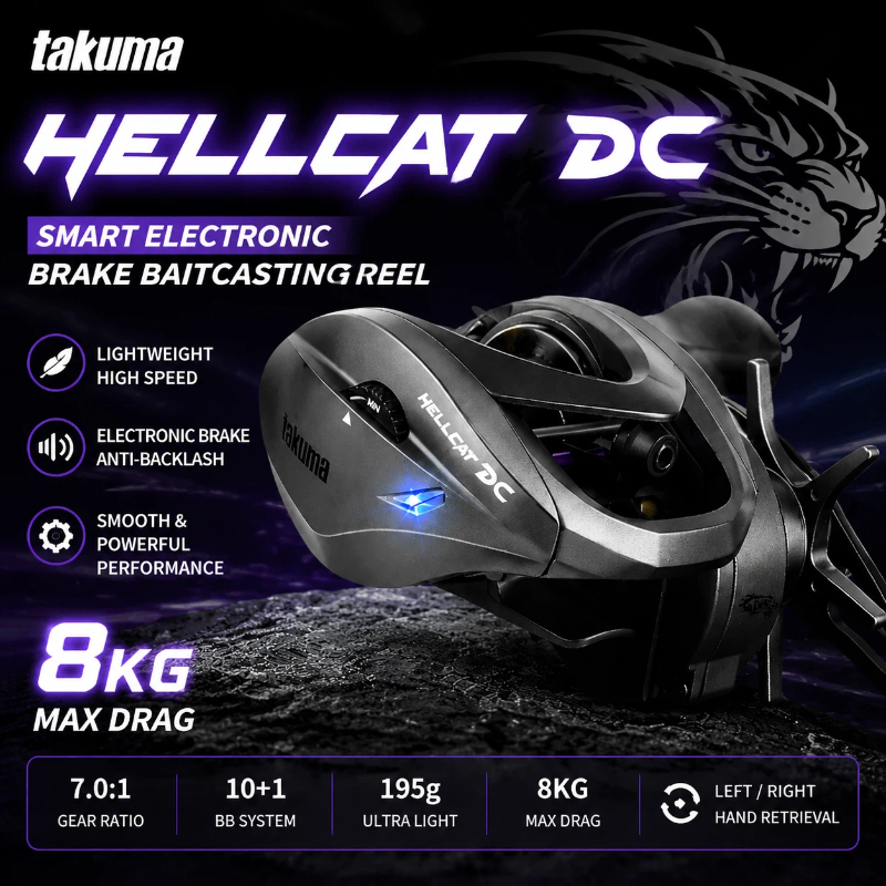 HELLCAT DC Baitcasting Reel 8K - Spincast Reel 评论和价格