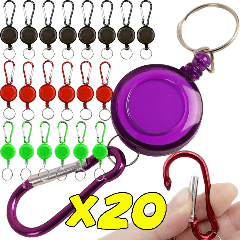 1/20pcs Retractable Steel Cord - Conventional Reel 评论和价格