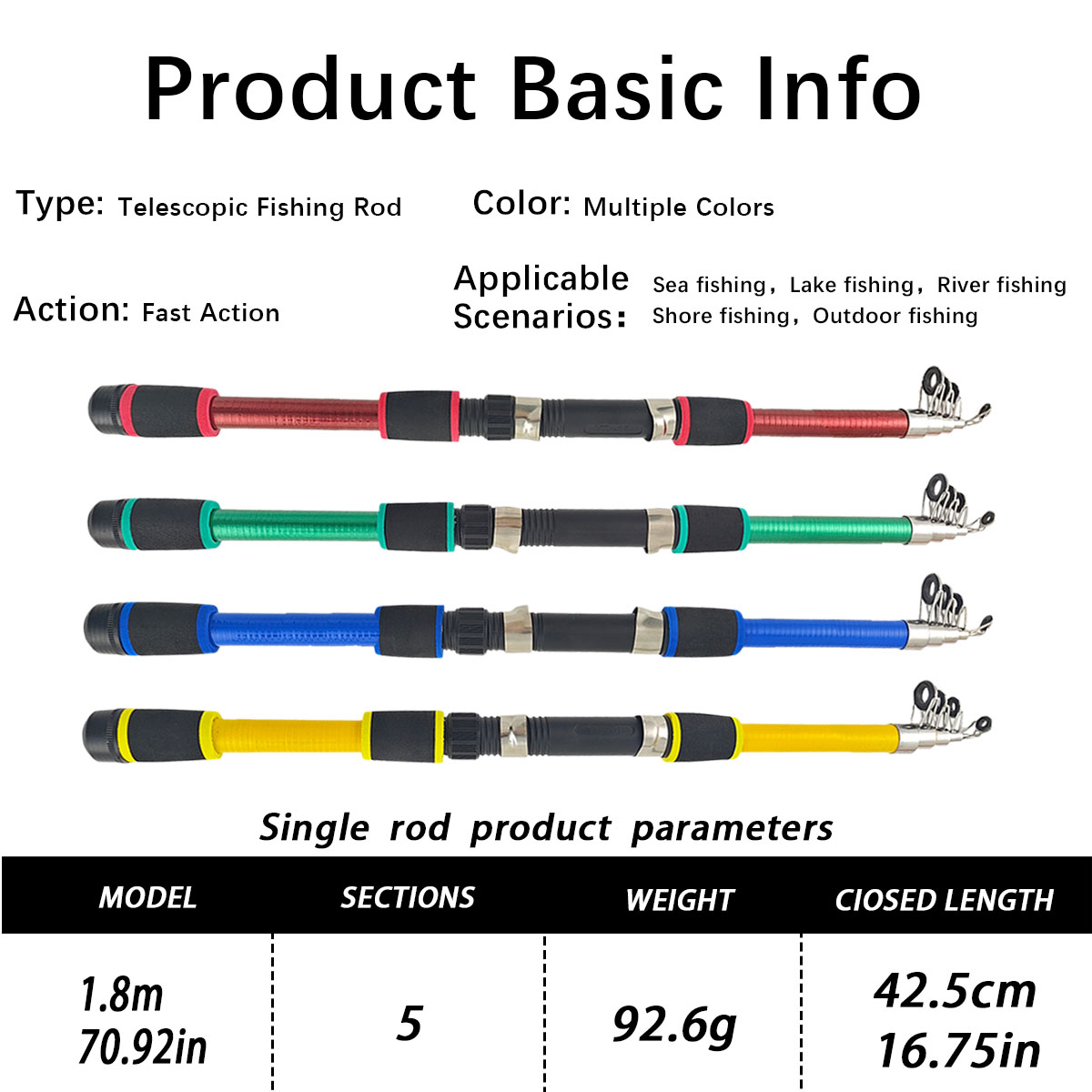 Mini Telescopic Sea Fishing Ro - Reel Bag 评论和价格