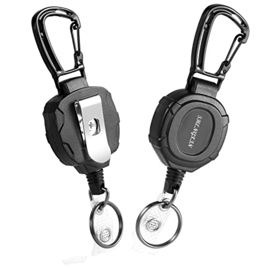 2 Pack Retractable Keychain He - Conventional Reel 评论和价格