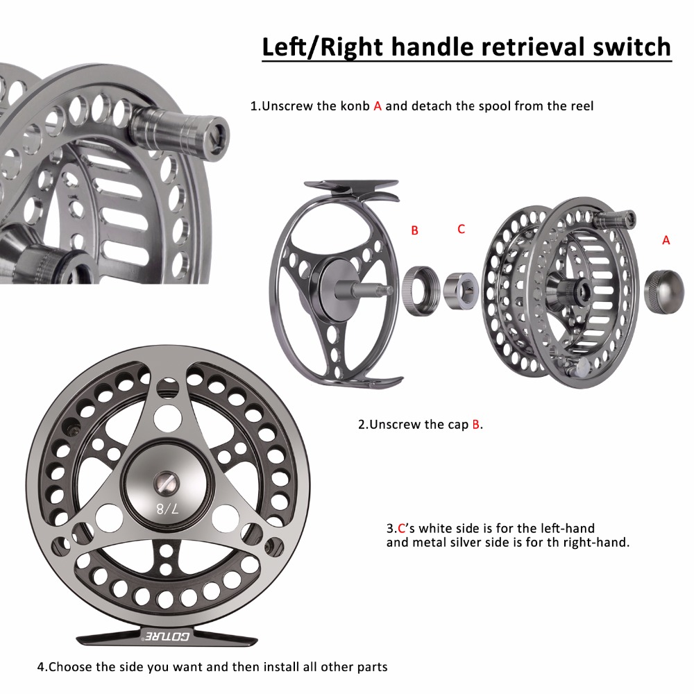 Goture Fly Fishing Reel 3/4 5/ - Reel Spare Spool 评论和价格