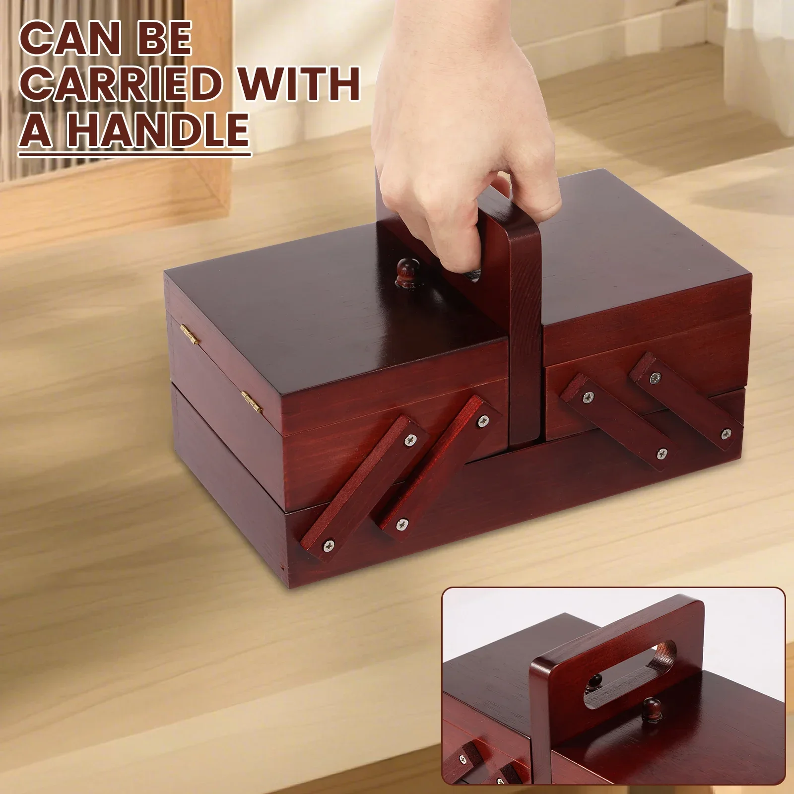 Expandable Sewing Thread Box W - Reel Case 评论和价格
