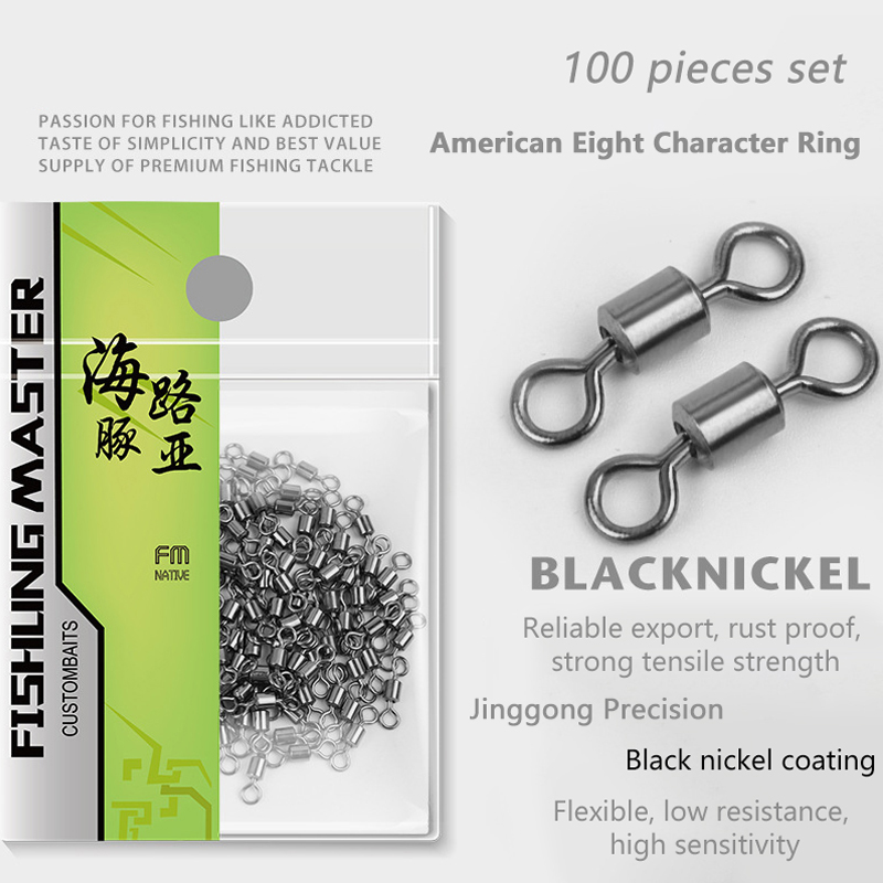 ★▲100Pcs Fishing Swivels Stain - Baitcasting Reel 评论和价格
