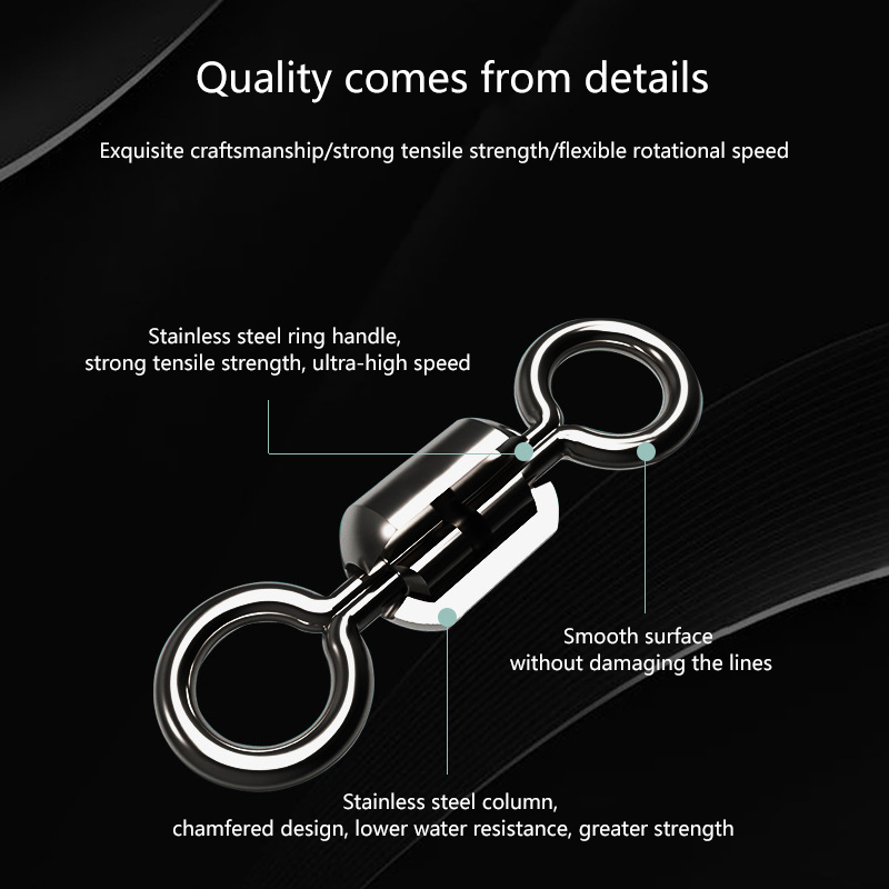 ★▲100Pcs Fishing Swivels Stain - Baitcasting Reel 评论和价格